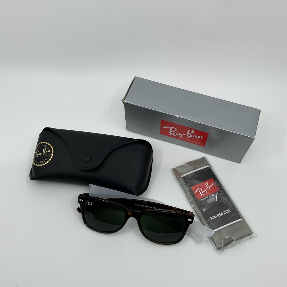 Ray-Ban New Wayfarer Classic Tortoise Shell Sunglasses - Picture 6 of 10